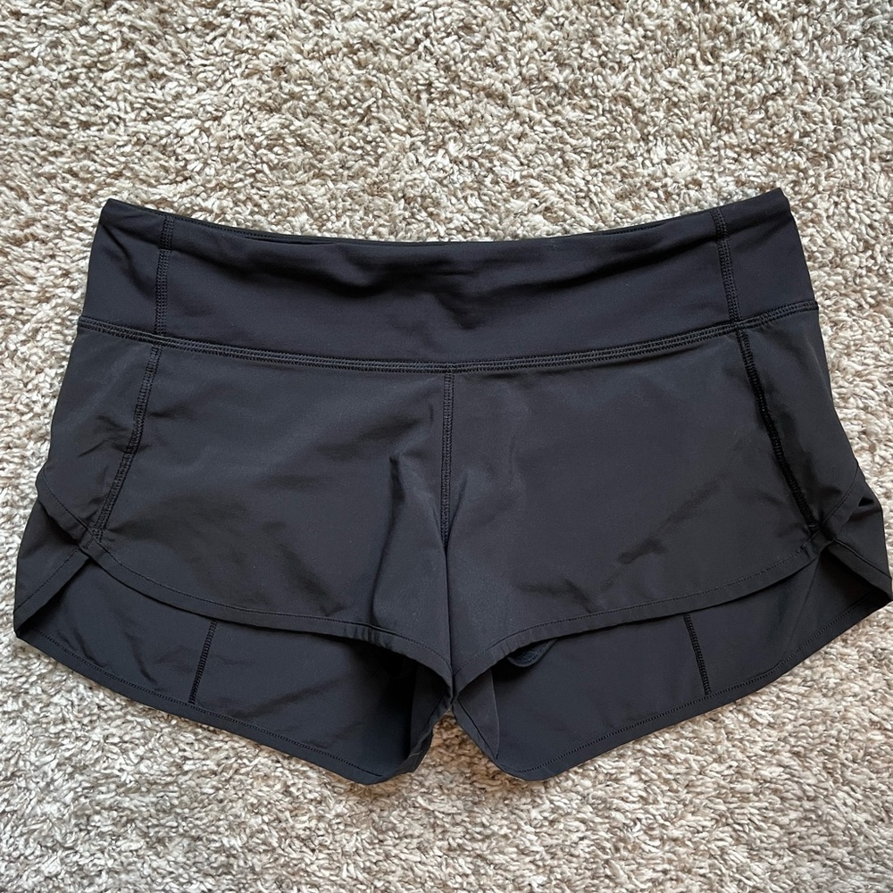 Lululemon speed shorts, size 6